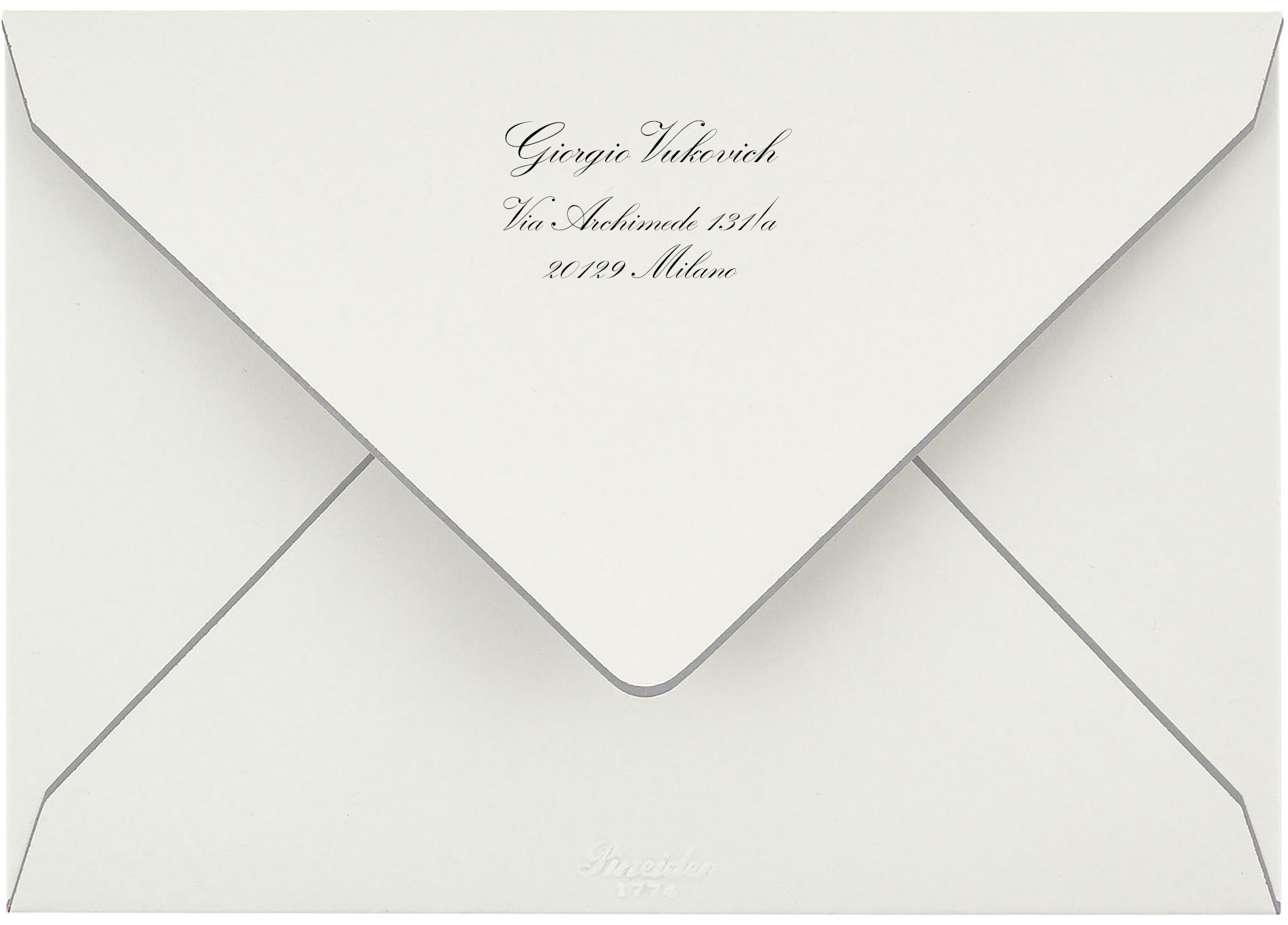 Capri Back Address Envelope
