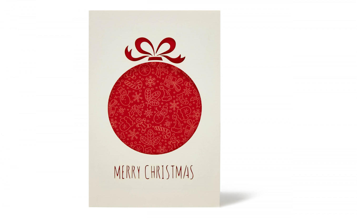 Red Globe Christmas Card