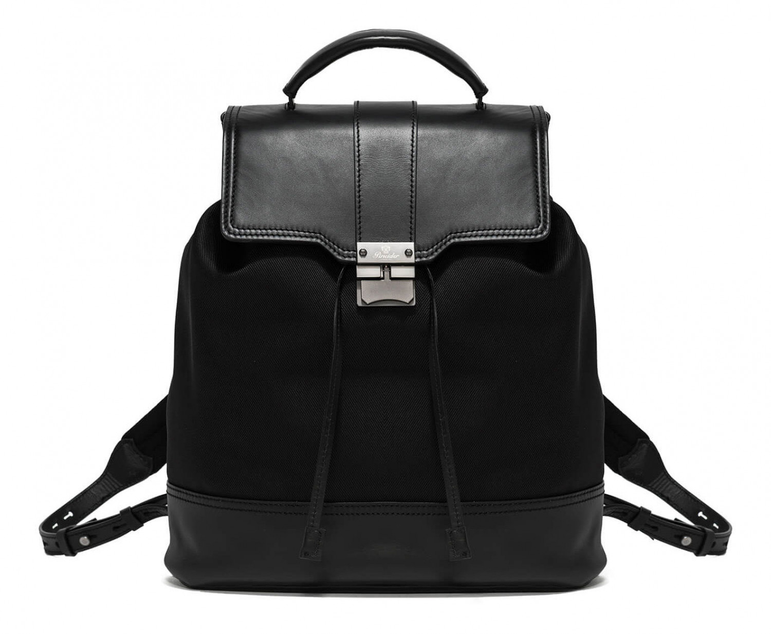Leather and nylon backpack Metro Collection