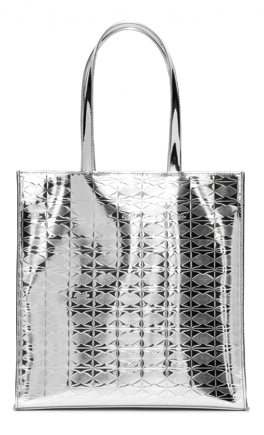 XMas Shopper Embossed Silver