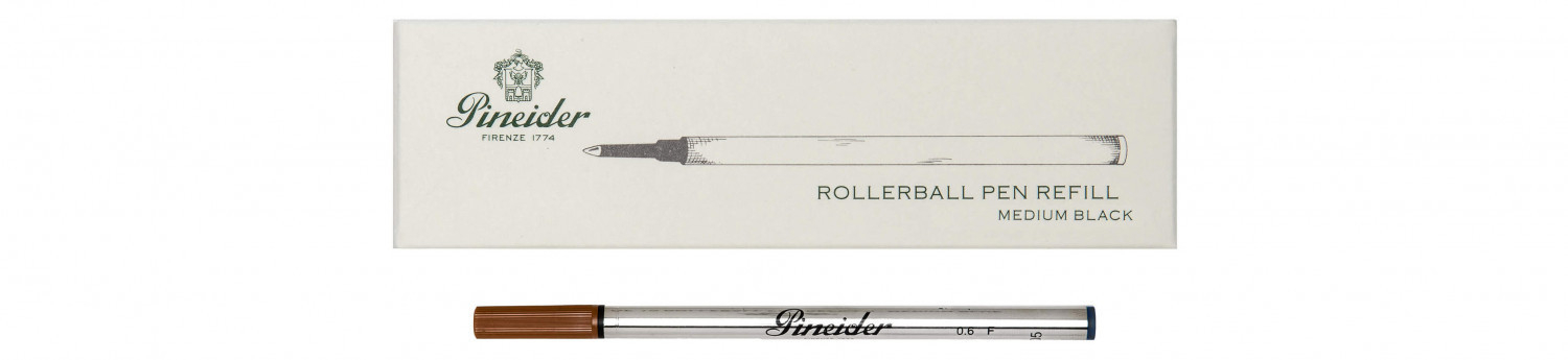 Rollerball refill black- Medium Nib