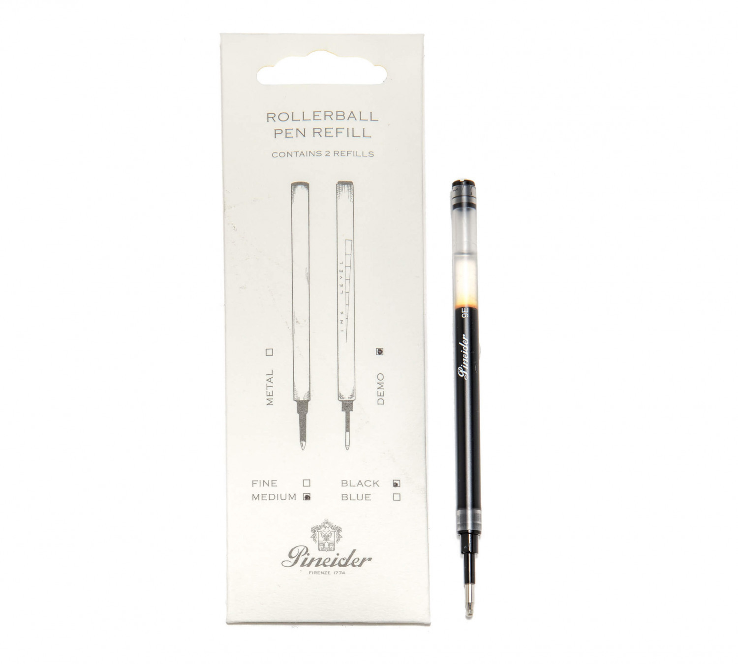 Rollerball refill black- Medium Nib