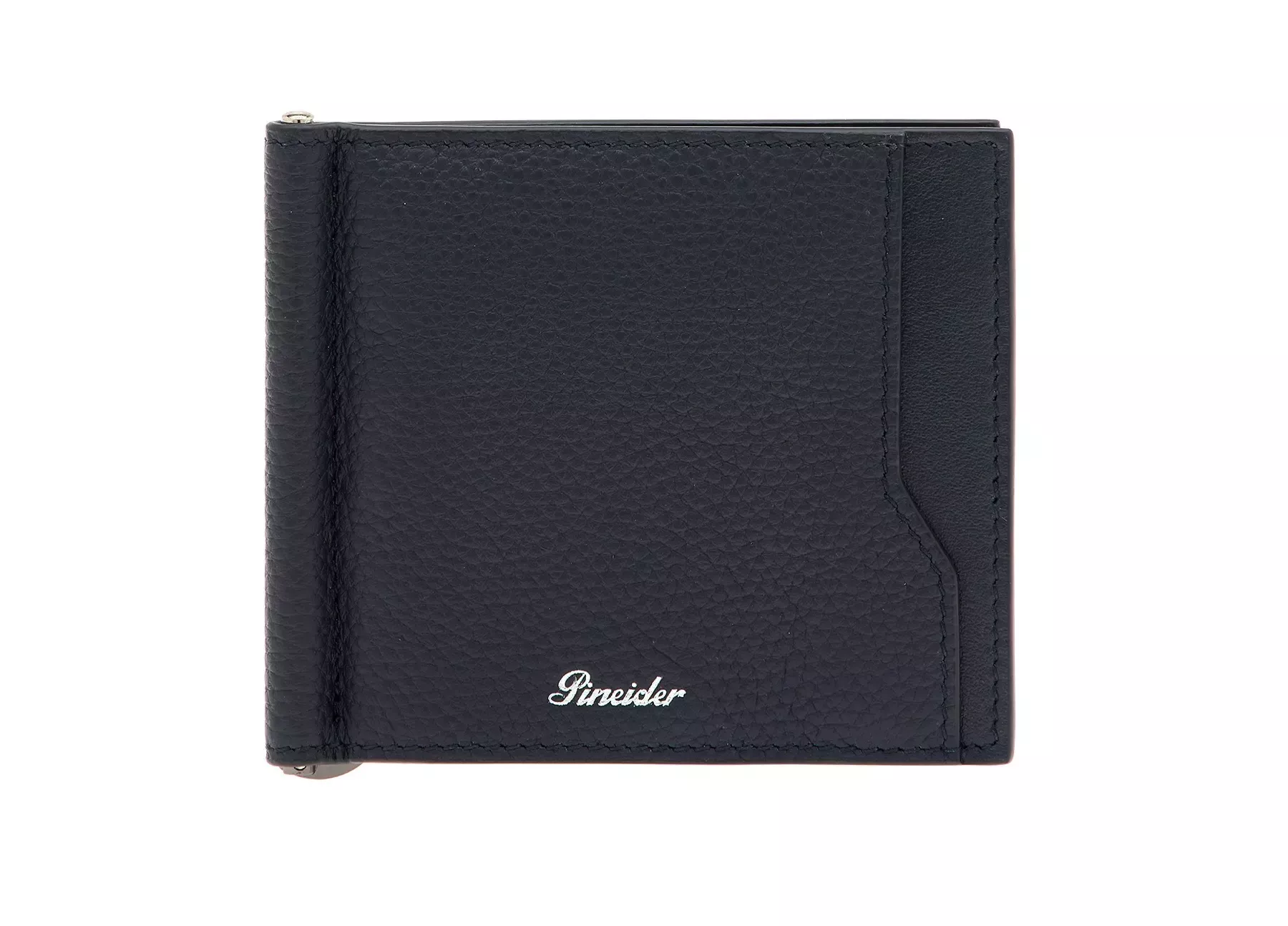 Pineider Bi-Fold Money Clip Wallet Collezione Orma in Pelle Oltrarno