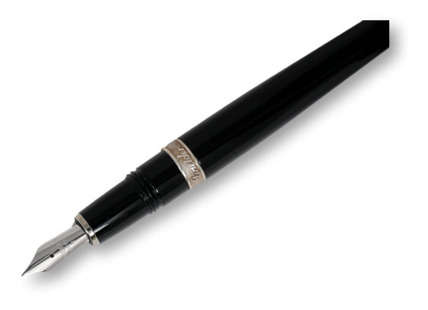 Fountain pen, collection 1949, with silver details and Pineider logo